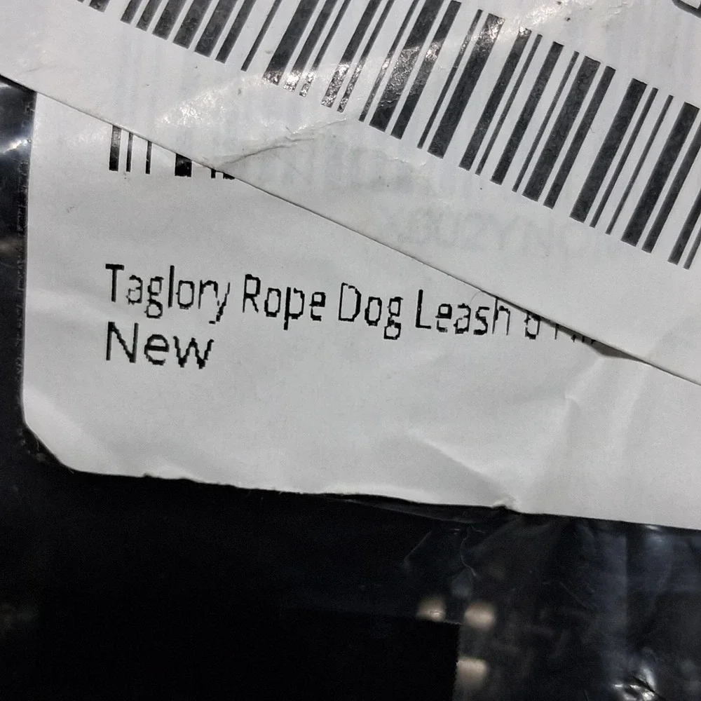 Taglory Rope Dog Leash 4 FT with Comfortable Padded Handle, Highly Reflective Th